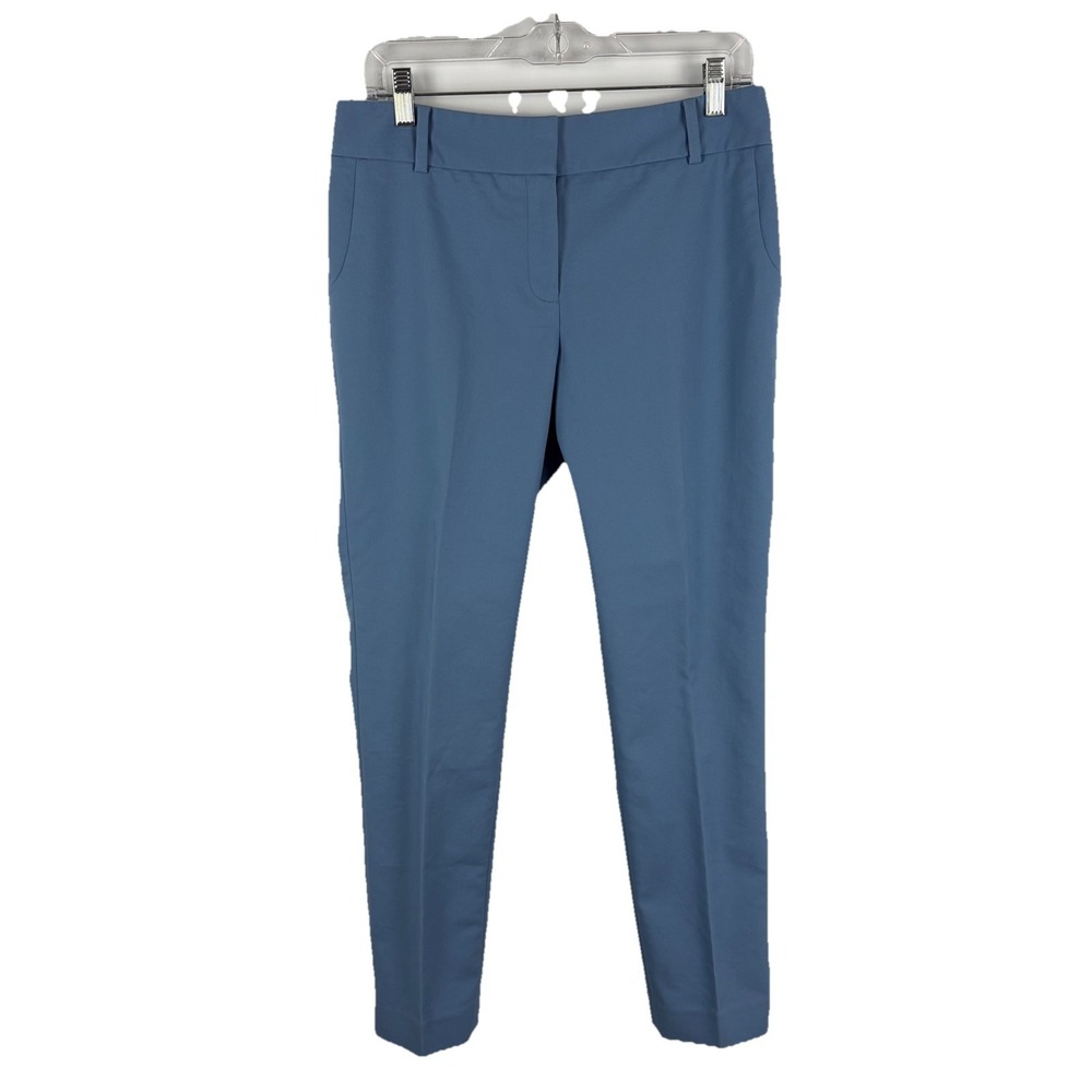CHAUS New York Women's Size 6 Blue Slim Ankle Career Dress Pants Stretch Office